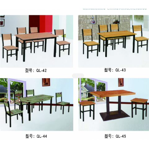 勝芳餐桌椅批發(fā)定制鋼木加固型餐桌椅組合結(jié)實家用吃飯桌子快餐桌飯店食堂出租房特價飯店火鍋店快餐店餐桌餐椅組合小吃店餐桌椅組合  強(qiáng)利家具批發(fā)